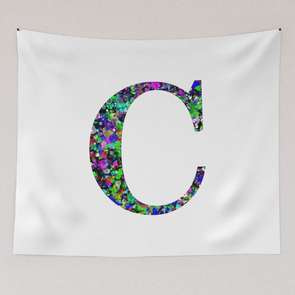 Item preview, Letter C Paint Splatter designed and sold by Handstand365.