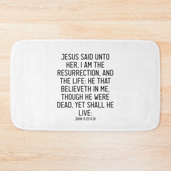 Item preview, John 11:25 KJV designed and sold by Logosdesignshop.