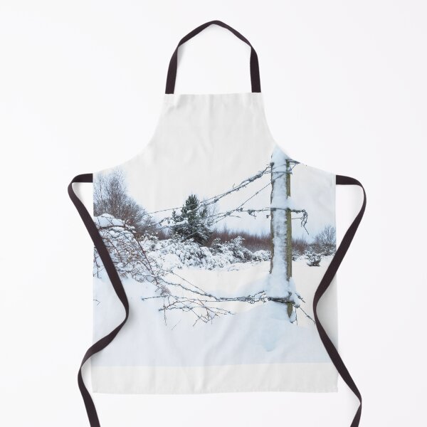 Item preview, Suffolk Snow Scene - Barbed Wire Fence designed and sold by wiggyofipswich.