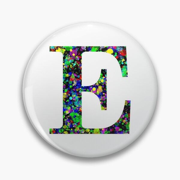 Item preview, Letter E Paint Splatter designed and sold by Handstand365.