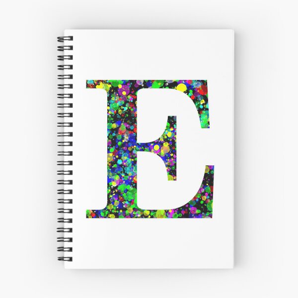 Item preview, Letter E Paint Splatter designed and sold by Handstand365.
