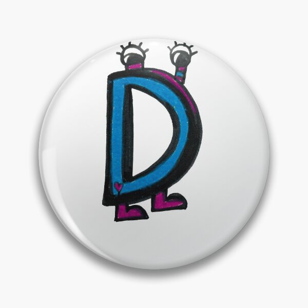 Item preview, D is for Delightful: Letter D Alien Robot designed and sold by StudioZeta.