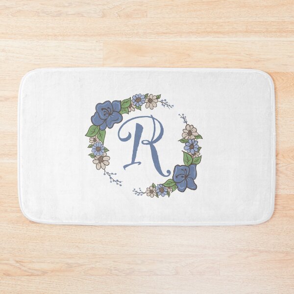 Item preview, Blue Floral R designed and sold by missmann.