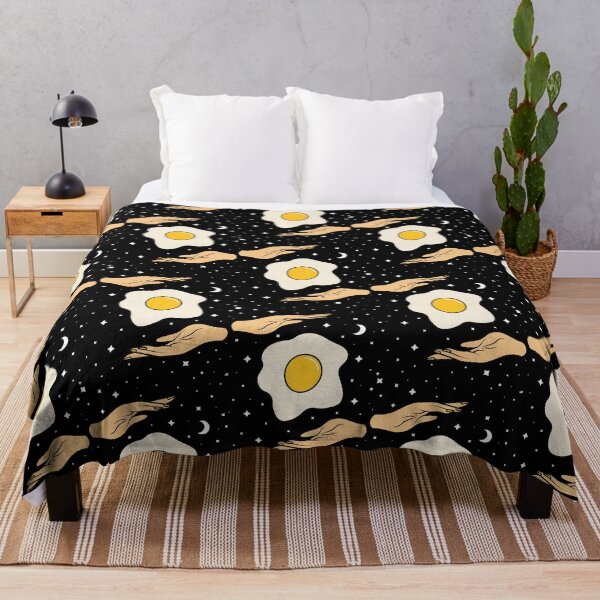 Item preview, The Magical Sunny Side Up - Whimsical Egg Fried / Breakfast Pattern designed and sold by Ranggasme.