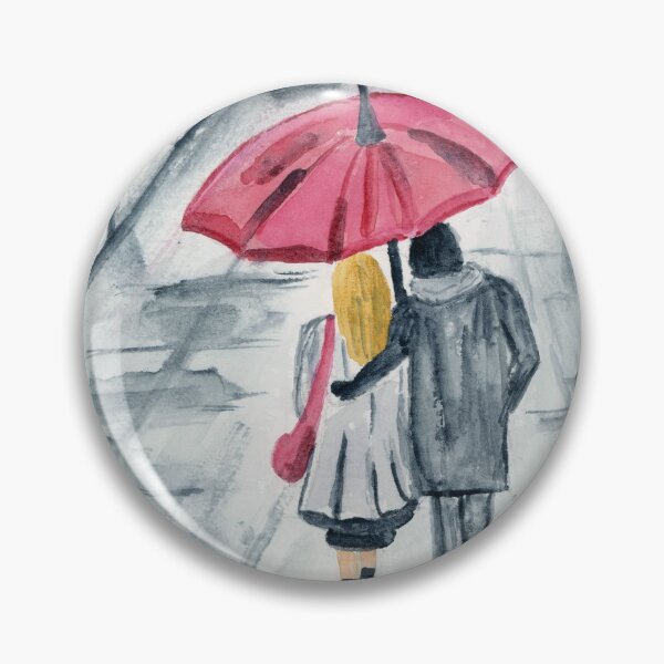 Item preview, Under the Rain Watercolor Painting  designed and sold by Eugenia Alvarez.