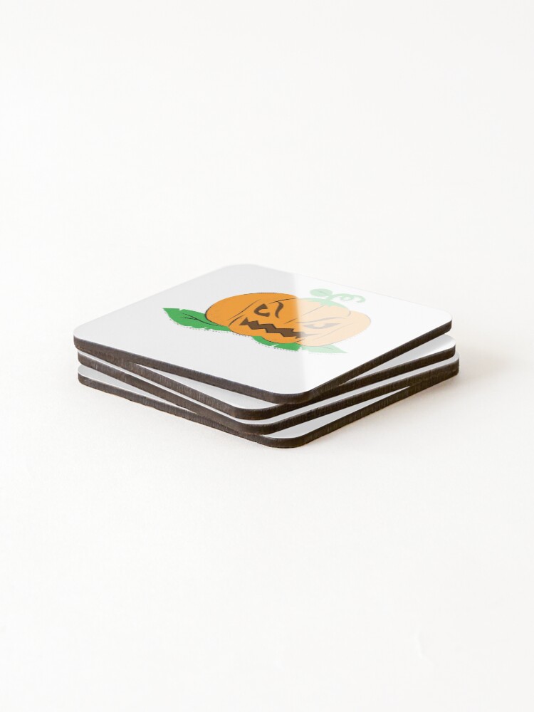 Thumbnail 4 of 5, Coasters (Set of 4), Angry Pumpkin designed and sold by RedsStickerShop.
