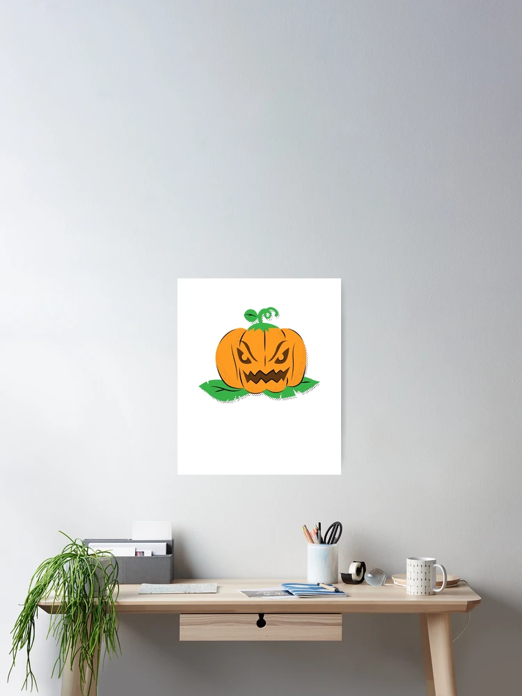 Thumbnail 2 of 3, Poster, Angry Pumpkin designed and sold by RedsStickerShop.