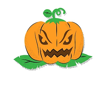 Artwork thumbnail, Angry Pumpkin by RedsStickerShop