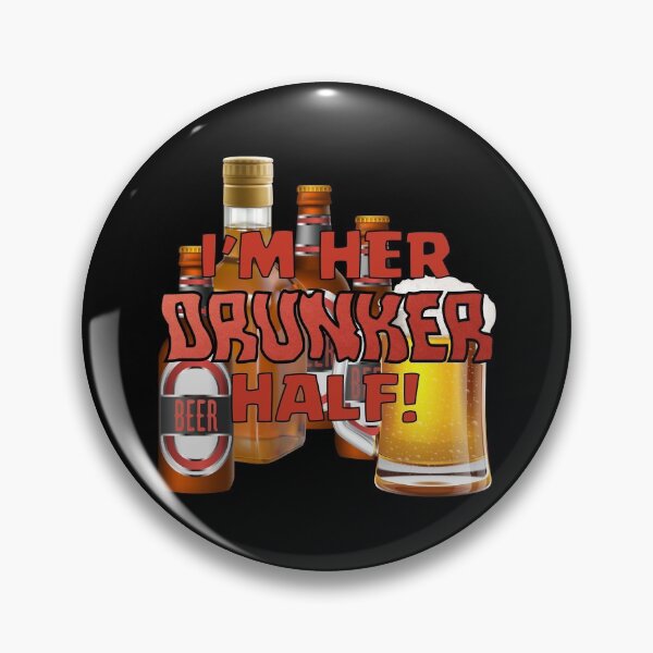 Item preview, I’m HER Drunker Half! #2 (on Black) designed and sold by PawsitiveMum.