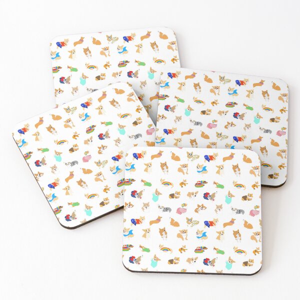 Item preview, Corgi Beach Day Print designed and sold by ivyspivy.