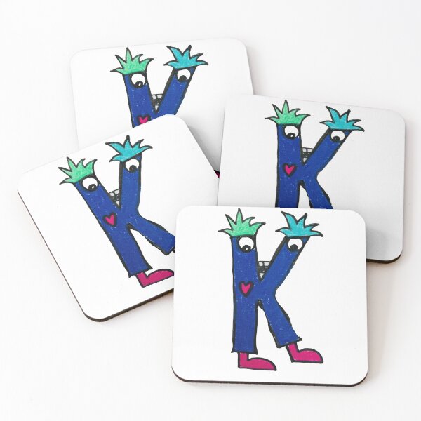 Item preview, K is for Kreative: Letter K Alien Robot designed and sold by StudioZeta.