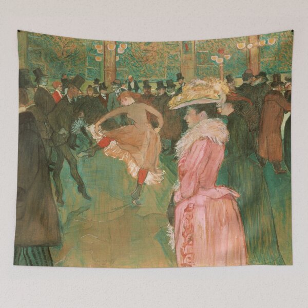 Item preview, Henri de Toulouse-Lautrec - At the Moulin Rouge, The Dance (La Danse au Moulin-Rouge) (1890) designed and sold by HistoryRestored.