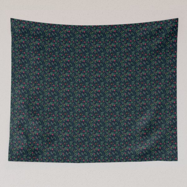 Item preview, raspberry branches intertwined on a dark background designed and sold by SychEvaartist.