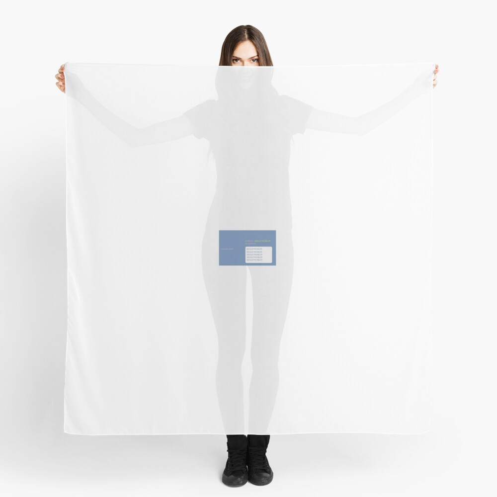 Sinclair ZX81 BASIC MOCK UP - HELLO WORLD! Scarf