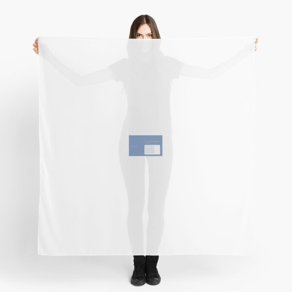 Sinclair ZX81 BASIC MOCK UP - HELLO WORLD! Scarf