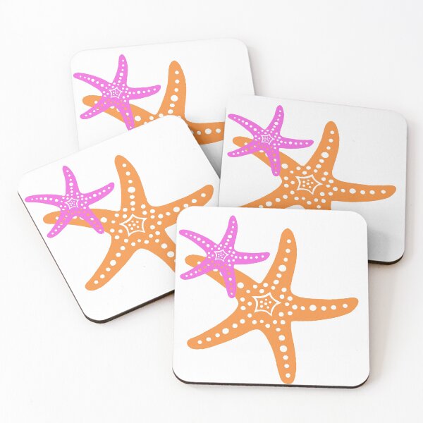 Item preview, Orange and Pink Starfish designed and sold by LuluLaRock.