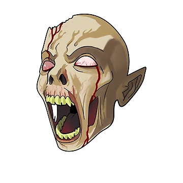Artwork thumbnail, Angry Zombie by RedsStickerShop