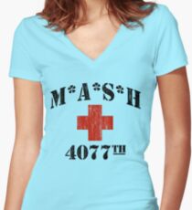 MASH Women's Fitted V-Neck T-Shirt