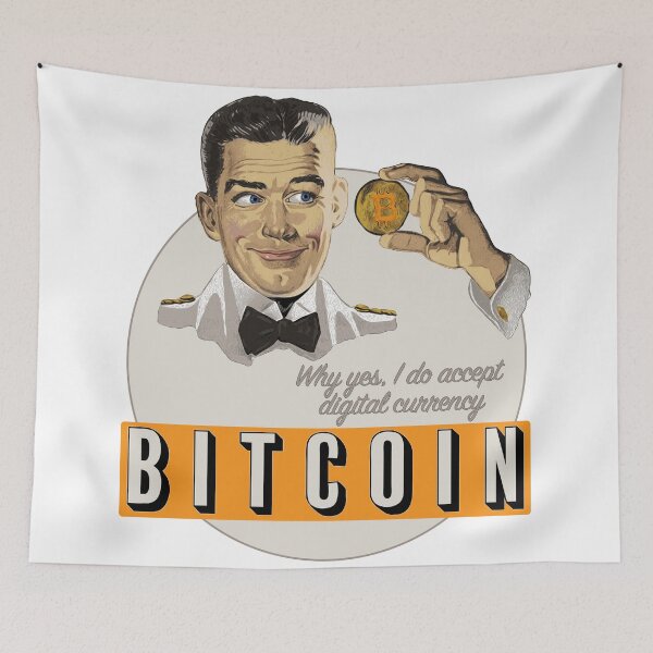 Item preview, Vintage Funny I Accept Bitcoin designed and sold by NationalVintage.