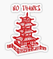 NO THANKS Sticker
