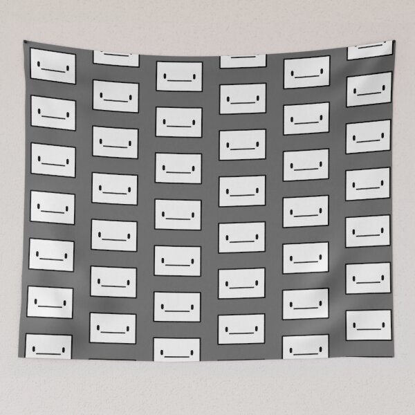 Item preview, Block Smiley - White designed and sold by FunnyTypeWriter.