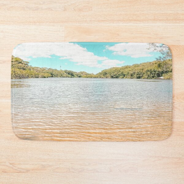 Item preview, Clear river water surrounded by bushland in a peaceful spot in Sydney designed and sold by InkyBlooms.