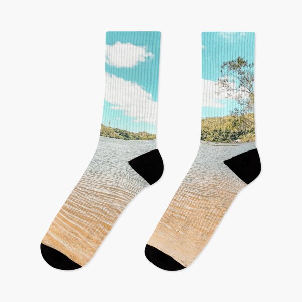 Item preview, Clear river water surrounded by bushland in a peaceful spot in Sydney designed and sold by InkyBlooms.