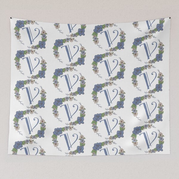 Item preview, Blue Floral V designed and sold by missmann.