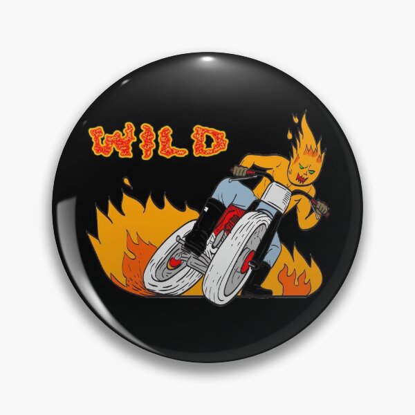 Item preview, Wild biker in flames designed and sold by Astralia.