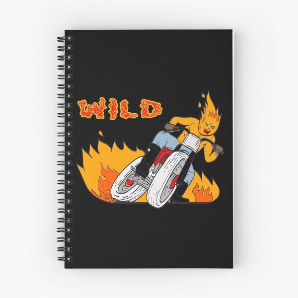 Item preview, Wild biker in flames designed and sold by Astralia.