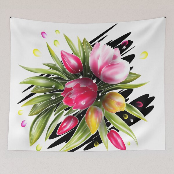Aperçu de l'œuvre  TULIPES. FLEURS DE PRINTEMPS créée et vendue par NOSYMICE.