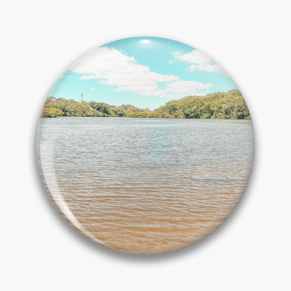 Item preview, Clear river water surrounded by bushland in a peaceful spot in Sydney designed and sold by InkyBlooms.