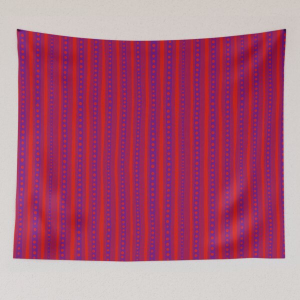 Item preview, Stripes in orange on purple designed and sold by bunyipdesigns.
