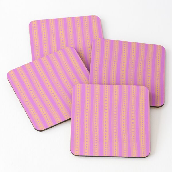Item preview, Freehand stripes in pink and orange designed and sold by bunyipdesigns.