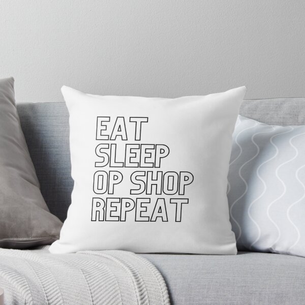 Item preview, Eat Sleep Op Shop Repeat! designed and sold by FunSheTees.