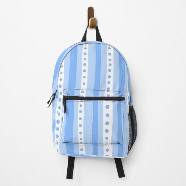 Item preview, Freehand stripes in blues and white designed and sold by bunyipdesigns.