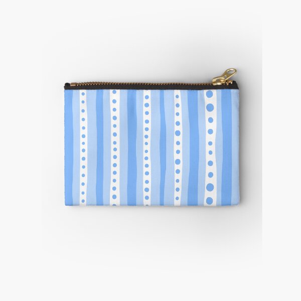 Aperçu de l'œuvre Freehand stripes in blues and white créée et vendue par bunyipdesigns.