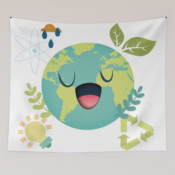 Item preview, Green planet and happy earth graphic design. designed and sold by Man-As-Thep.
