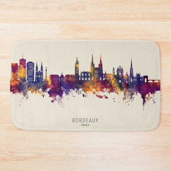 Item preview, Bordeaux France Skyline designed and sold by ArtPrints.