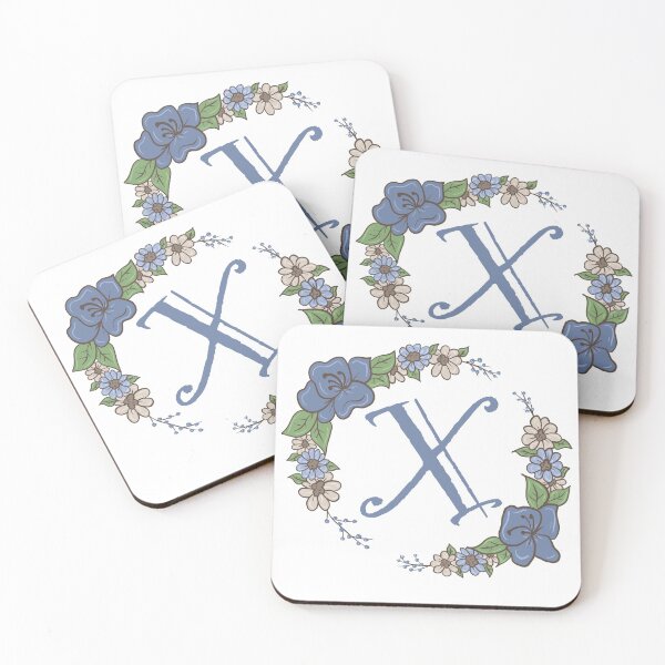 Item preview, Blue Floral X designed and sold by missmann.