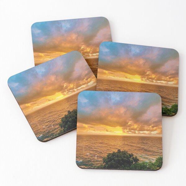 Item preview, Beautiful sunrise in the horizon on a cloudy morning cliff view designed and sold by HuyN95.