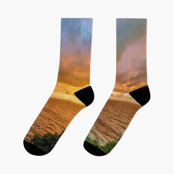 Item preview, Beautiful sunrise in the horizon on a cloudy morning cliff view designed and sold by HuyN95.