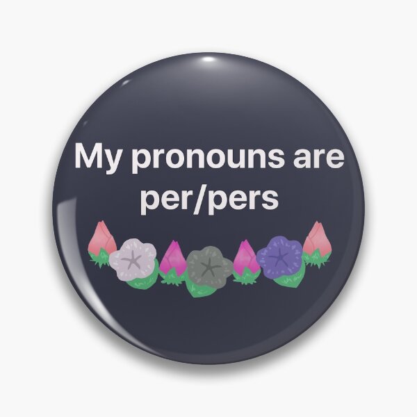 Item preview, Per/Pers Genderfluid Flower Print designed and sold by Rain Gardens.