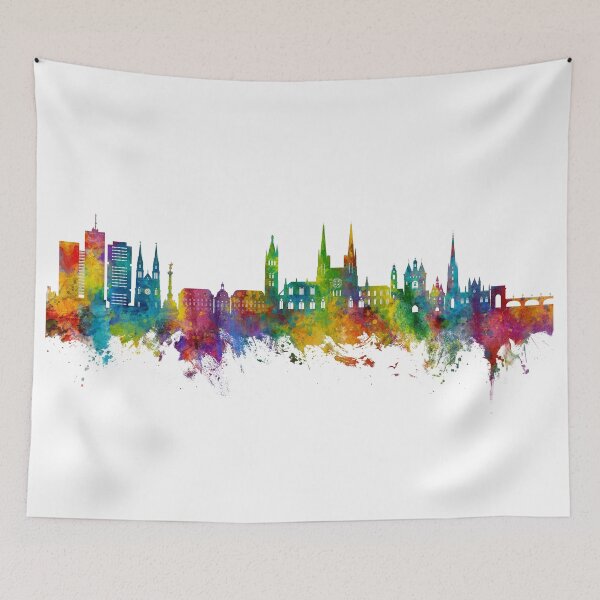 Item preview, Bordeaux France Skyline designed and sold by ArtPrints.
