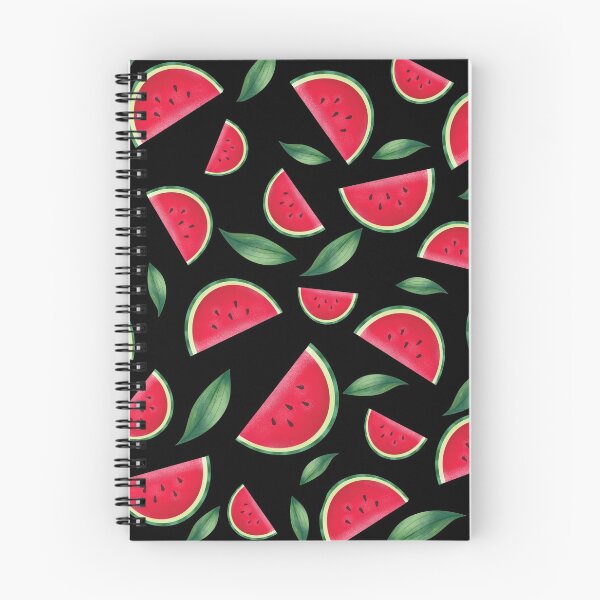 Item preview, Fruit print watermelon (black) designed and sold by DaphneyBlossom.