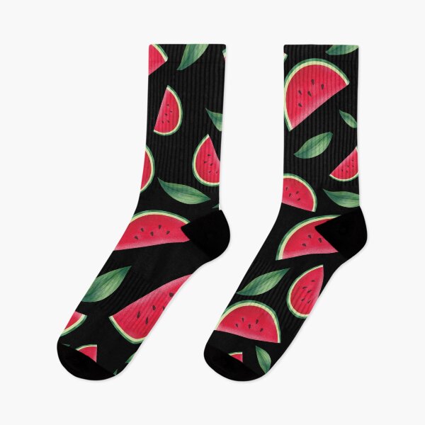 Item preview, Fruit print watermelon (black) designed and sold by DaphneyBlossom.