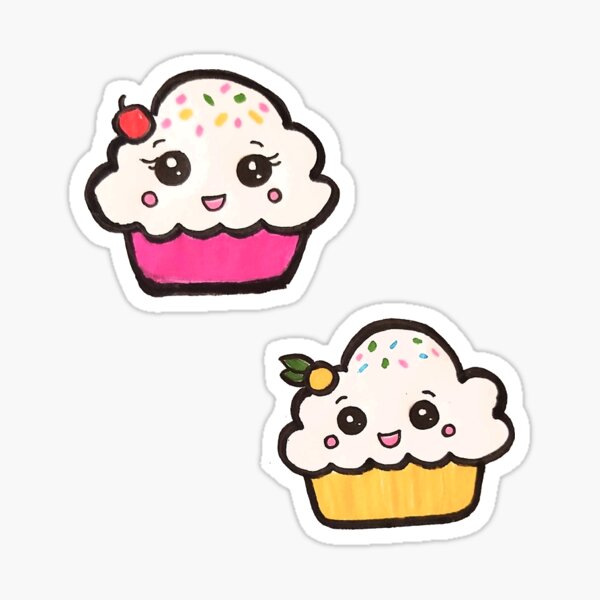 Cute cupcakes Sticker
