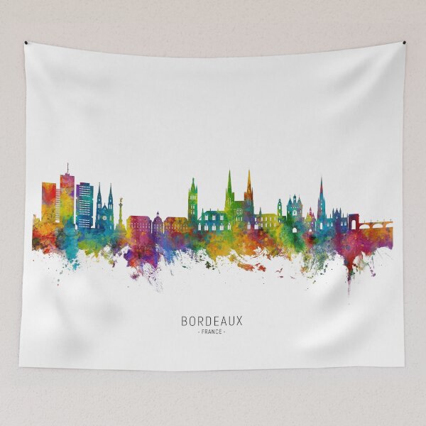 Item preview, Bordeaux France Skyline designed and sold by ArtPrints.