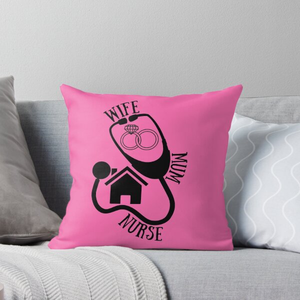Item preview, Wife, Mum, Nurse designed and sold by ThePeanutSeries.