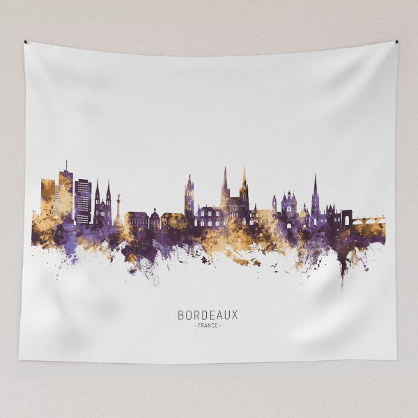 Item preview, Bordeaux France Skyline designed and sold by ArtPrints.